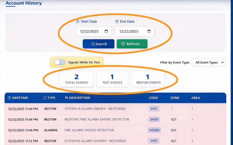 Account History
