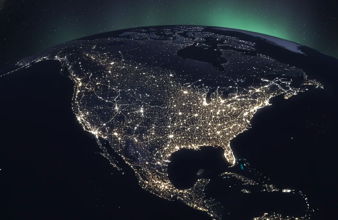 Nationwide Coverage - North America at Night