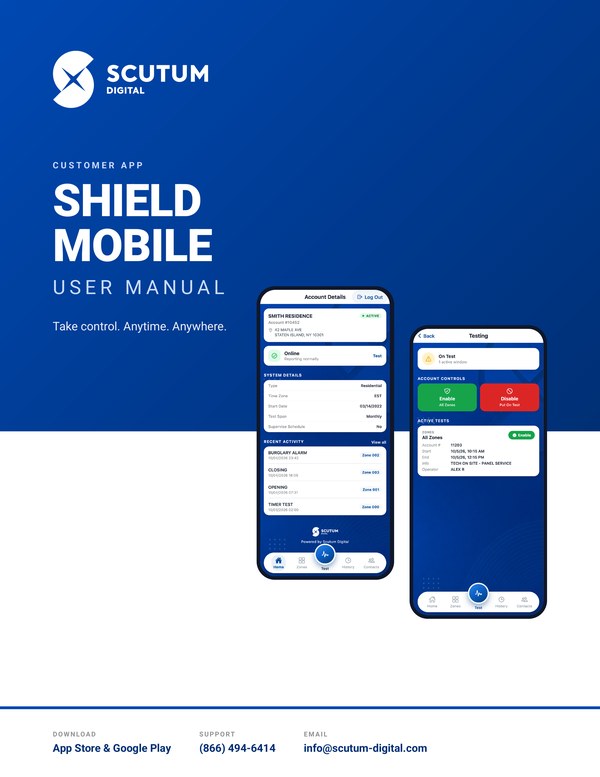 ShieldMobile — Customer App Manual — cover page